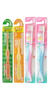 Набор зубных щеток «Семейный»: для детей 3-6 и 6-12 лет и для взрослых с компактной чистящей головкой, жесткие, 4 шт