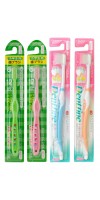 Набор зубных щеток «Семейный»: для детей 6-12 лет и для взрослых с компактной чистящей головкой, средней жесткости, 4 шт