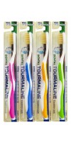 Tourmaline toothbrush / Зубная щетка со сверхтонкой двойной щетиной (средней жесткости и мягкой) “Турмалин”