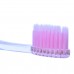 Fluorine Toothbrush / Зубная щетка cо сверхтонкой двойной щетиной  (средней жесткости и мягкой) и прозрачной прямой ручкой “Фтор”