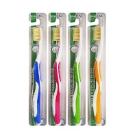 Tourmaline toothbrush Зубная щетка со сверхтонкой двойной щетиной (средней жесткости и мягкой) “Турмалин”
