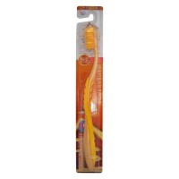 Nano Gold Toothbrush / Зубная щетка c наночастицами золота, сверхтонкой двойной щетиной, средней жесткости, стандартная чистящая головка, изогнутая ручка