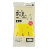 MJ Flocking Gloves / Перчатки латексные хозяйственные с хлопковым напылением