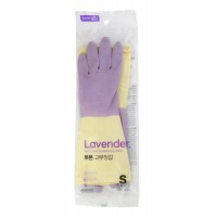 RUBBER GLOVE TWO TONE / Перчатки латексные хозяйственные двухцветные  размер S