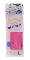 MJ NEW MYMY GLOVES / Перчатки латексные хозяйственные, размер L