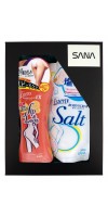 SANA Esteny / Подарочный набор «СТРОЙНЫЙ СИЛУЭТ» (Массажная соль для тела, 350 г + Массажная эмульсия для тела, 200 мл)