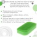 KOKIN SPONGE SCOURER NON SCRATCH GREEN / Губка для посуды двухслойная,  (с антибактериальной пропиткой, верхний слой средней жесткости)