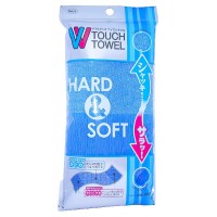 NYLON BODY TOWEL SOFT&HARD / Мочалка для тела двойной  жесткости (жесткая/мягкая)